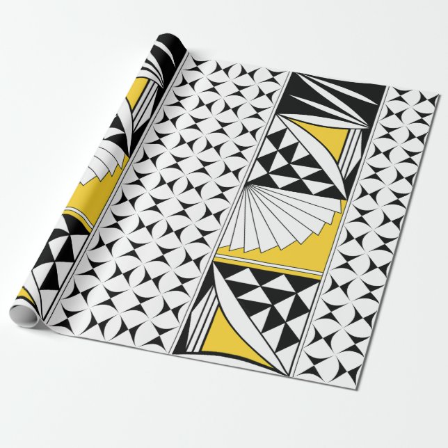 Südwestlicher Sonnenaufgang in Gelb Geschenkpapier (Ungerollt)