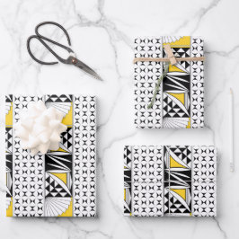 Südwestlicher Sonnenaufgang in Gelb Geschenkpapier Set