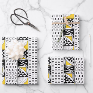 Südwestlicher Sonnenaufgang in Gelb Geschenkpapier Set