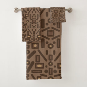 Südwestlicher Stammes-Abstraktmuster-Kunst-Design Badhandtuch Set