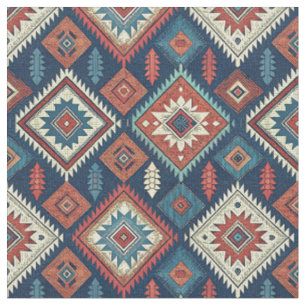 Südwestlicher Stammes-Aztek-Geometrischer Textilde Stoff