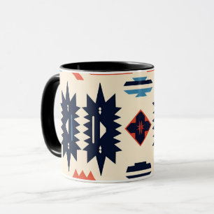 Südwestlicher tribaler Azteken-Geometrie-Boho Tasse