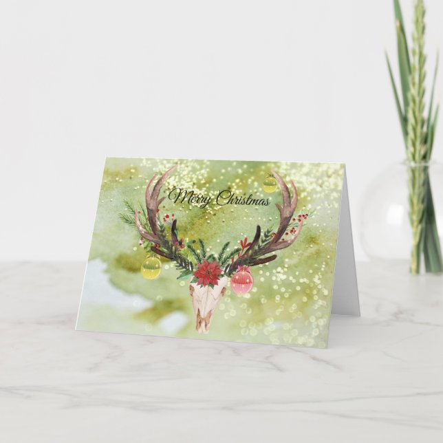 Südwestlicher Weihnachtsschmuck Feiertagskarte (Vorderseite)