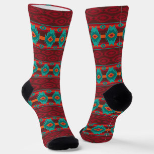 Südwestliches ethnisches geometrisches Design Socken