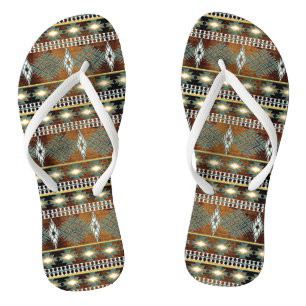 südwestliches ethnisches Muster Flip Flops