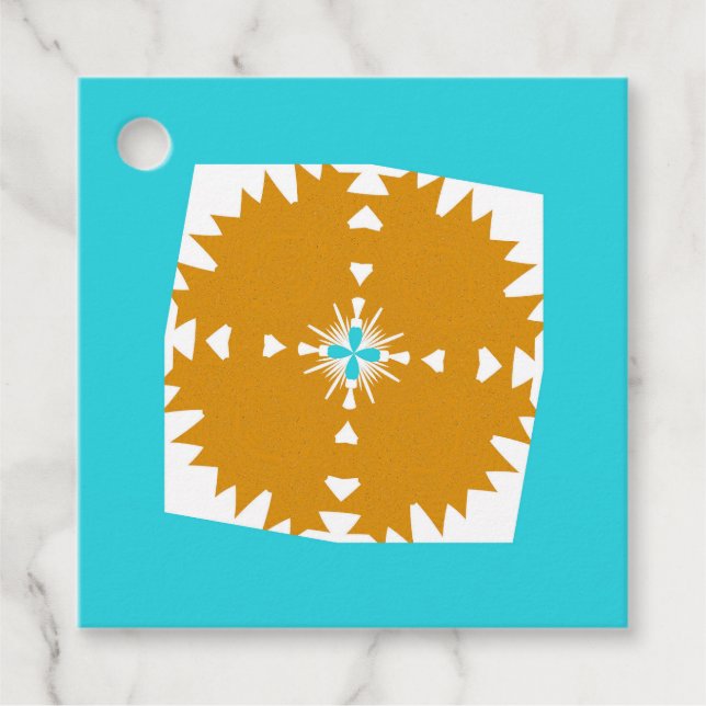 Südwestliches Farbmuster von Vibes Geschenkanhänger (Vorderseite)