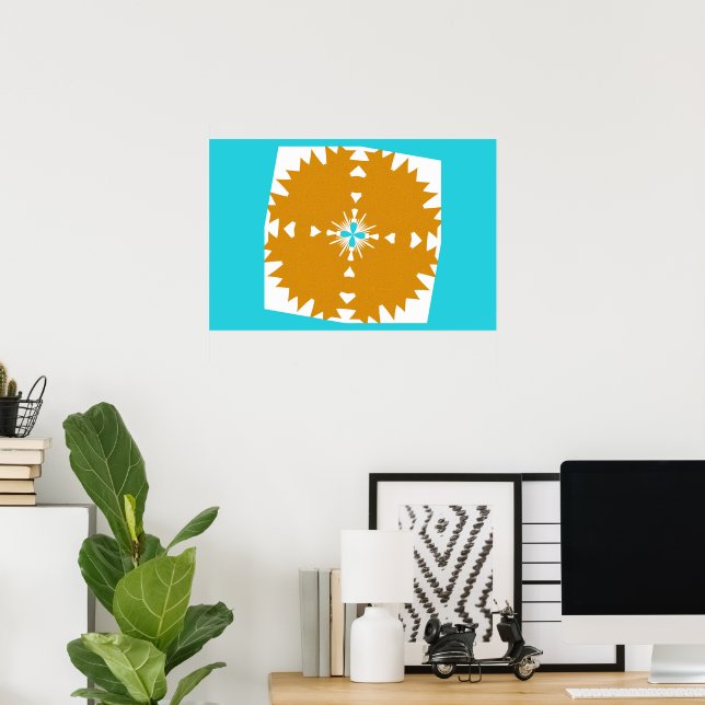 Südwestliches Farbmuster von Vibes Poster (Heimbüro)