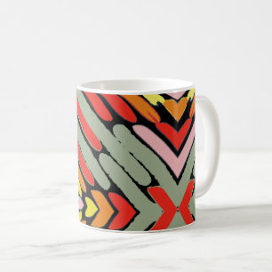 Südwestliches mehrfarbiges Muster Kaffeetasse