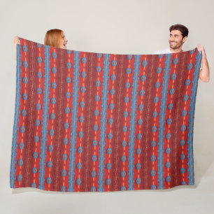 Südwestliches Stammesmuster. Fleecedecke