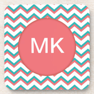 Südwestliches Zickzack Muster Getränkeuntersetzer