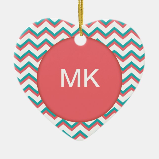 Südwestliches Zickzack Muster Keramikornament (Vorne)