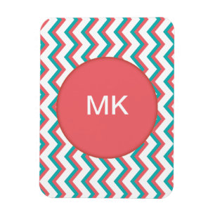 Südwestliches Zickzack Muster Magnet