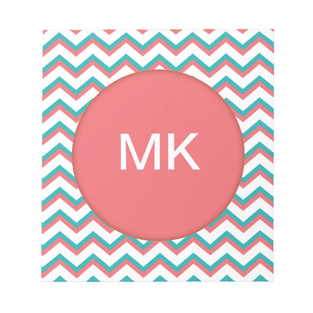 Südwestliches Zickzack Muster Notizblock (Vorderseite)