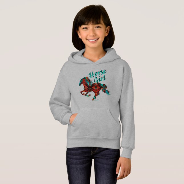 Südwestpferd, Pferdemädchen Hoodie (Vorne ganz)