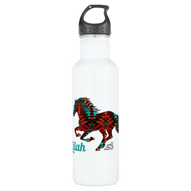 Südwestpferd Wasserflasche aus Edelstahl Edelstahlflasche (Vorderseite)