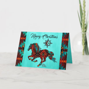 Südwestpferdkarte Feiertagskarte