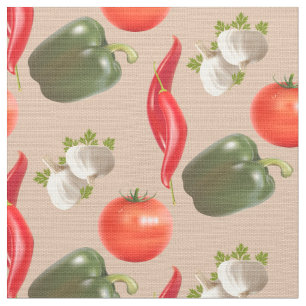 Südwestsalsa - Paprikaschoten Chilies Tomato Garli Stoff