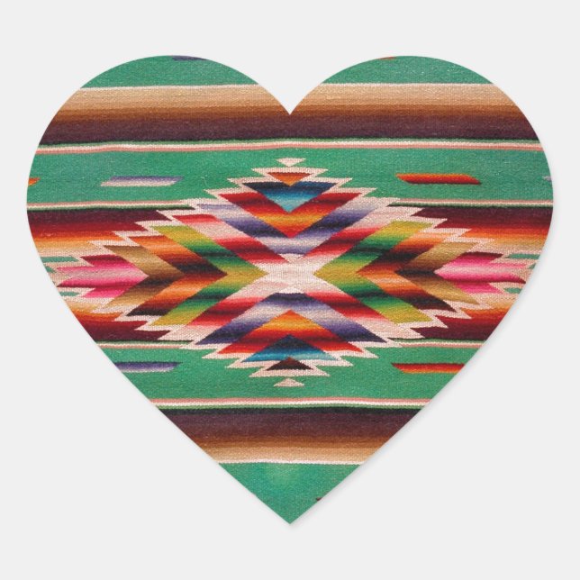 Südwestsaltillo Herz-Aufkleber (Vorderseite)