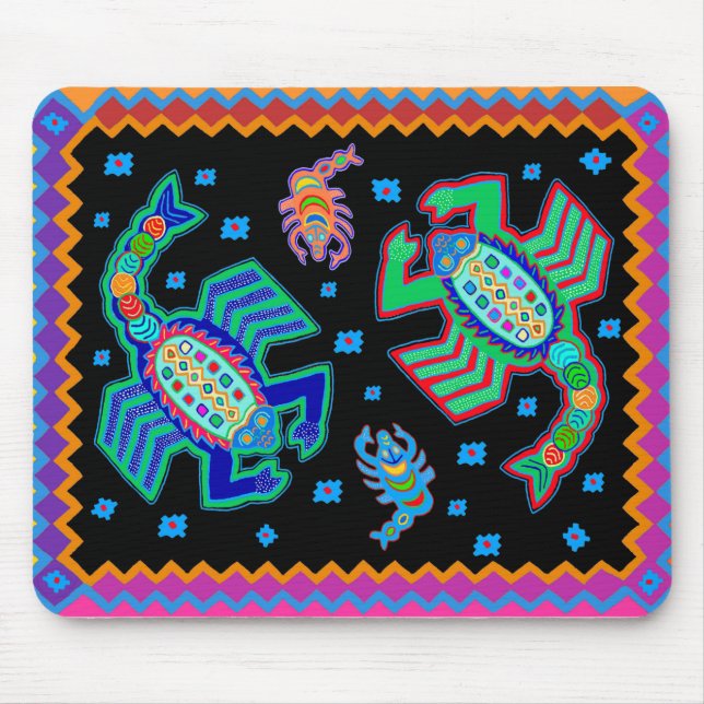 Südwestskorpione an meiner Mauer Mousepad (Vorne)
