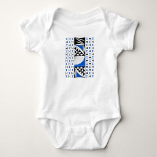 Südwestsonnenaufgang in Blau Baby Strampler