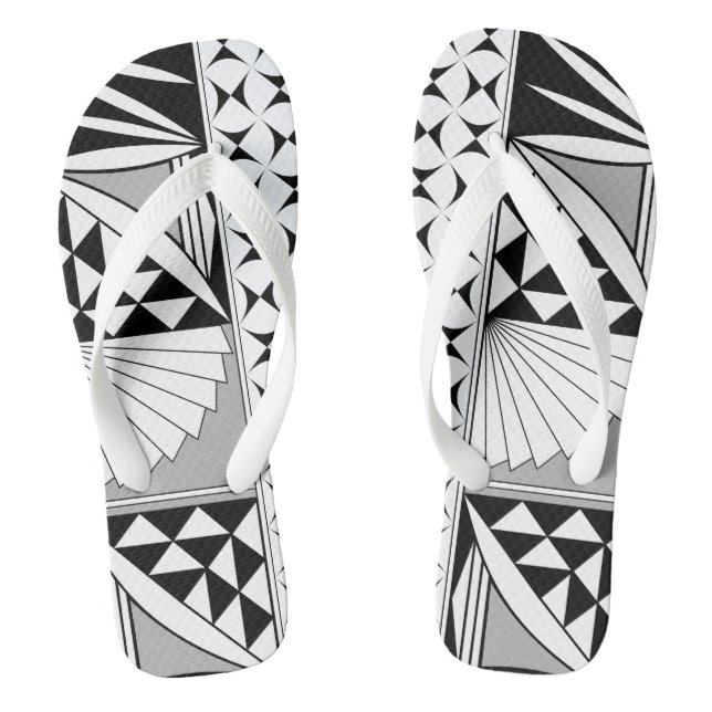 Südwestsonnenaufgang in Grau Flip Flops (Fußbett)