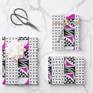 Südwestsonnenaufgang in Rosa Geschenkpapier Set