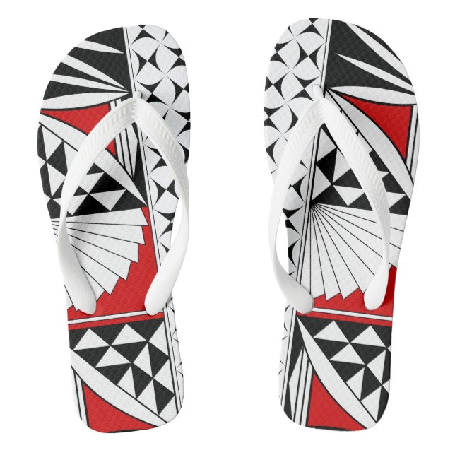 Südwestsonnenaufgang in Rot Flip Flops (Fußbett)