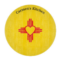 Südweststil Zia Herz New Mexico Gold & Red