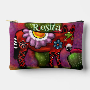 Südwesttalavera-Style Donkey Personalisiert Zubehörtasche