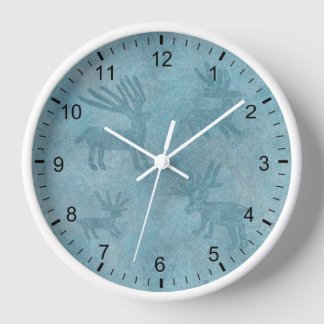 Südwestturquoise Deer Petroglyph Gerahmt Uhr