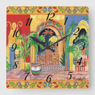 Südwestuhr Quadratische Wanduhr