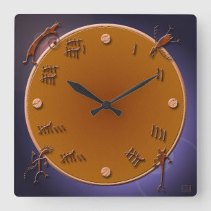 Südwestwanduhr Quadratische Wanduhr