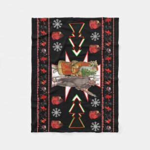 SüdwestweihnachtenKrampus Entwurf Fleecedecke