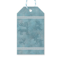 Südwestwinterhirsche und Pinien Blau