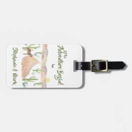 Südwestwüste Abenteuer Wasserfarbe Personalisiert Gepäckanhänger