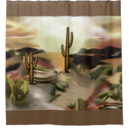 Südwestwüste Abstrakte Art des Sonnenaufgangs Duschvorhang