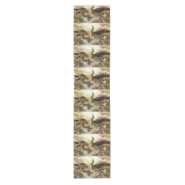 Südwestwüste Abstrakte Art des Sonnenaufgangs Kurzer Tischläufer