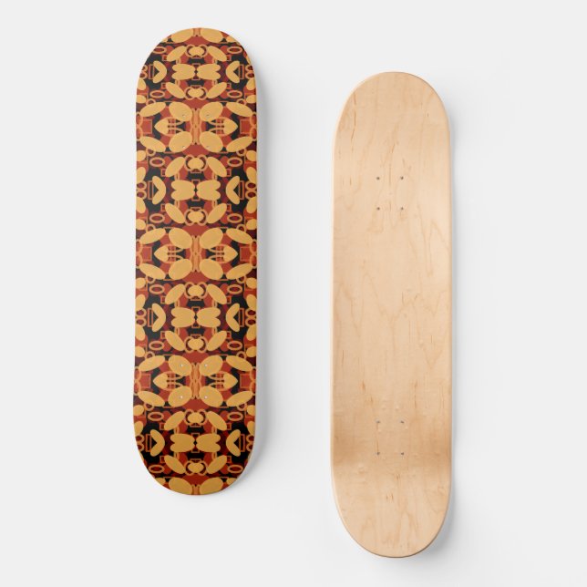 Südwestwüste Landschaftsfarben Abstrakte Kunst Skateboard (Vorderseite)