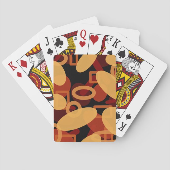 Südwestwüste Landschaftsfarben Abstrakte Kunst Spielkarten (Rückseite)