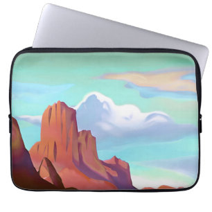 Südwestwüste mit Minimalistischer Kunst Laptopschutzhülle