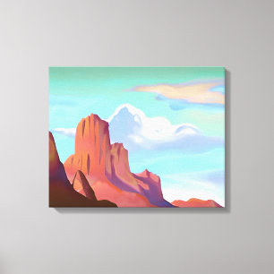 Südwestwüste mit Minimalistischer Kunst Leinwanddruck