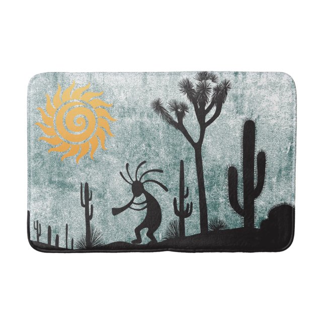 Südwestwüste Sun Kokopelli Badematte (Vorderseite)