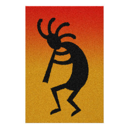 Südwestwüste Sunset Dancing Kokopelli Poster