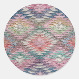 Südwestwüsten-Diamanten gesponnener Blick Runder Aufkleber