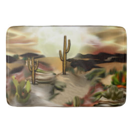 Südwestwüsten-Sonnenaufgang-abstrakte Kunst Badematte