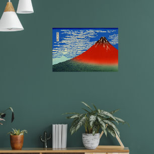 Südwind, klarer Himmel Katsushika Hokusai 1830  Poster