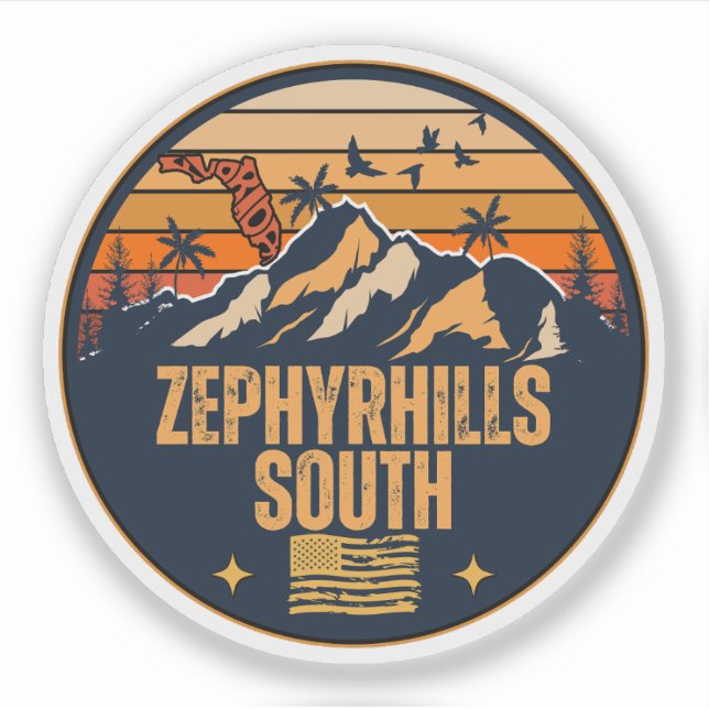 Südzephyrhill, Florida Aufkleber (Vorderseite)