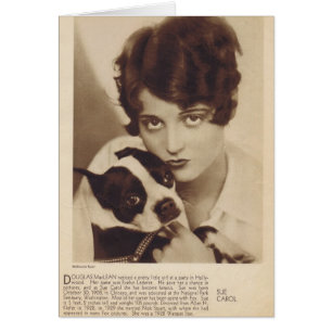 Sue Carol mit Boston Terrier