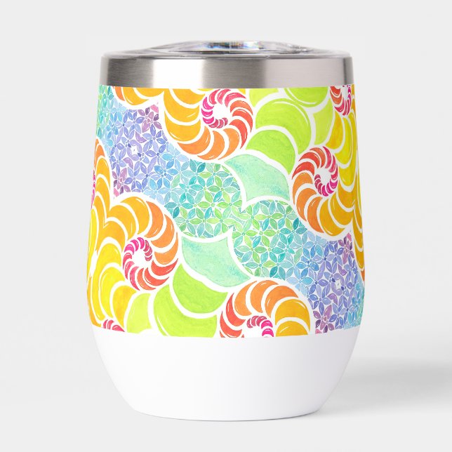 Sue Mosaic Wine Tumbler (Vorderseite)