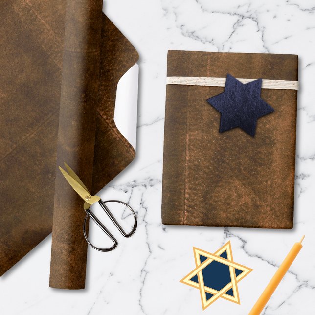 Süede Seam Look of Leather Geschenkpapier (Von Creator hochgeladen)